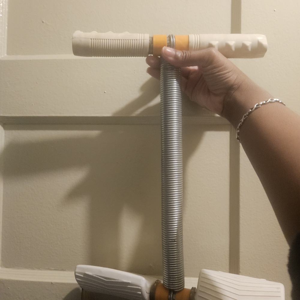 Adjustable Wall-Mounted Broom Holder - White and Silver